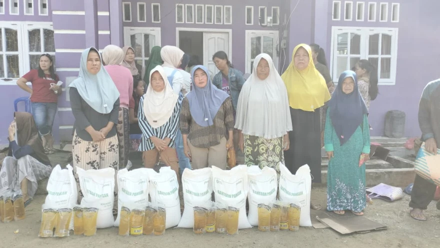 Pemerintah Kampung Kibang Pacing Salurkan Bantuan Pangan kepada 347 KPM